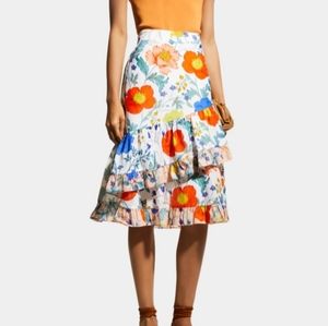 Kobi Halperin Floral Tiered skirt